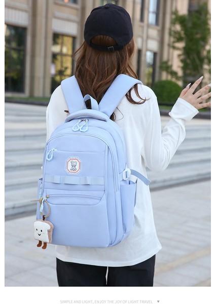 Ortaokul Lisesi Okul Çantası Büyük Kapasiteli Açık Seyahat Çantası Üniversite Sırt Çantası (Yurt Dışından) indirimleri