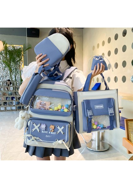 Büyük Kapasiteli Beş Parçalı Okul Çantası (Yurt Dışından) modelleri
