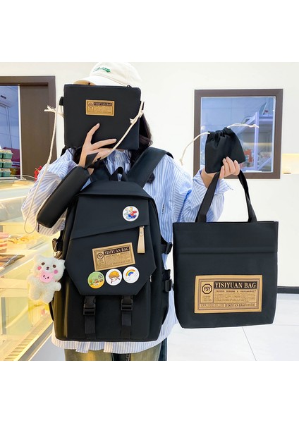 Ortaokul Lise Öğrencisi Okul Çantası Beş Parçalı Çok Fonksiyonlu Özel Ders Çantası Üniversite Öğrencisi Sırt Çantası (Yurt Dışından) indirimleri