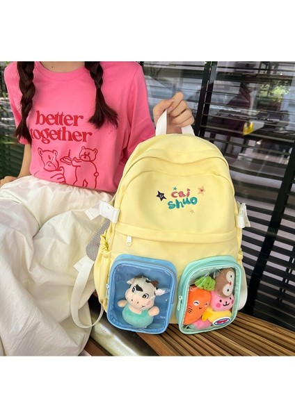 Ortaokul Lise Öğrencisi Sırt Çantası Büyük Kapasiteli Bilgisayar Çantası (Yurt Dışından) indirimleri