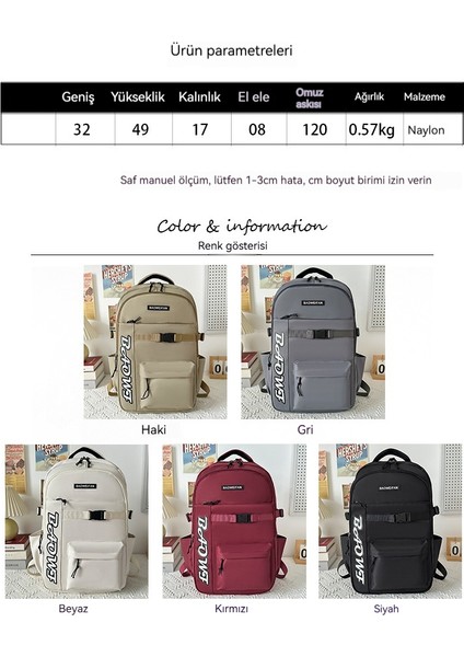 Büyük Kapasiteli Seyahat Sırt Çantası Ortaokul Lise Okul Çantası Üniversite Sırt Çantası Bilgisayar Çantası (Yurt Dışından) fiyatları