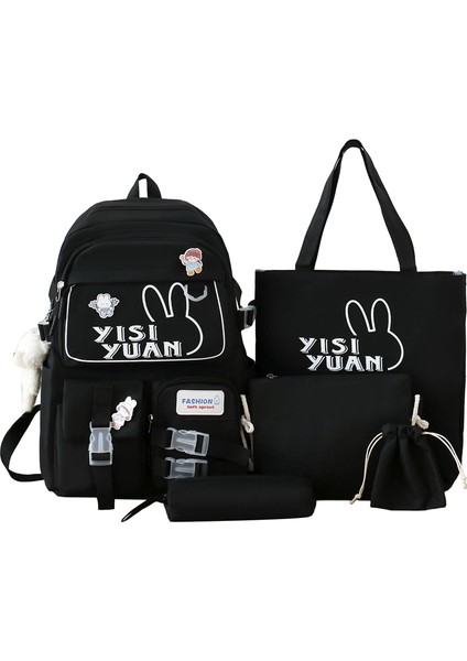 Üniversite Okul Çantası Ortaokul Lise Öğrencisi Sırt Çantası Beş Parçalı Sırt Çantası (Yurt Dışından)