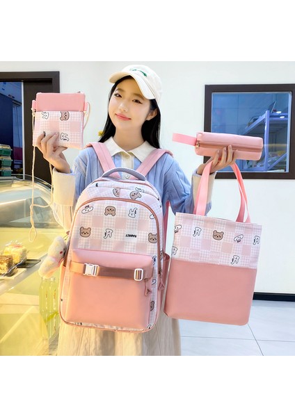 Dört Parçalı Sırt Çantası Üniversite Öğrencisi Sırt Çantası (Yurt Dışından) modelleri