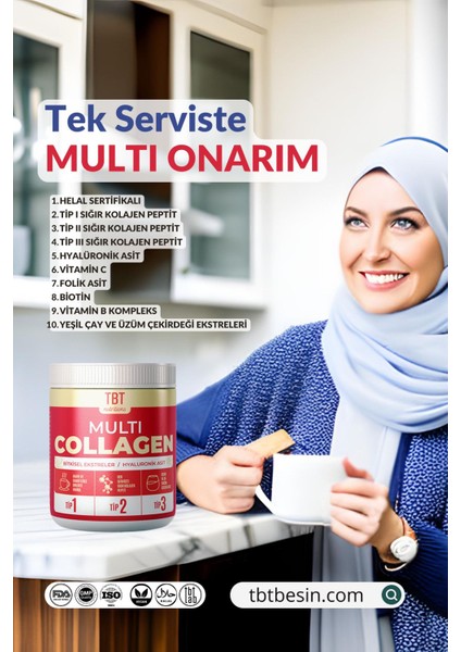 Kolajen Peptit + Hyaluronik Asit + Bitkisel Ekstreler + Vitamin Kompleks 2 Adet | 300X2 gr | modelleri