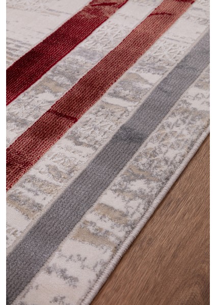Troya Yumuşak Konforlu Halı Kırmızı J0076