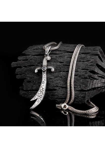 925 Ayar Gümüş Hz Ali Kılıcı Model Kolye fiyatları