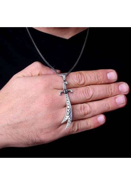 925 Ayar Gümüş Hz Ali Kılıcı Model Kolye modelleri