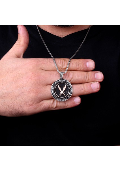 925 Ayar Gümüş Hz Ali Kılıcı Model Kolye