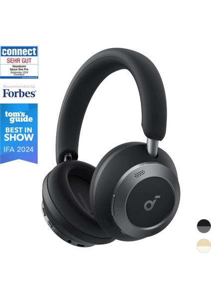 Soundcore Space One Pro Katlanabilir Kulak Üstü Bluetooth Kulaklık - 4 Aşamalı Gürültü Engelleme - Siyah - A3062