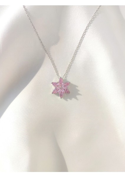 925 Ayar Gümüş Lotus Çiçeği Kolye