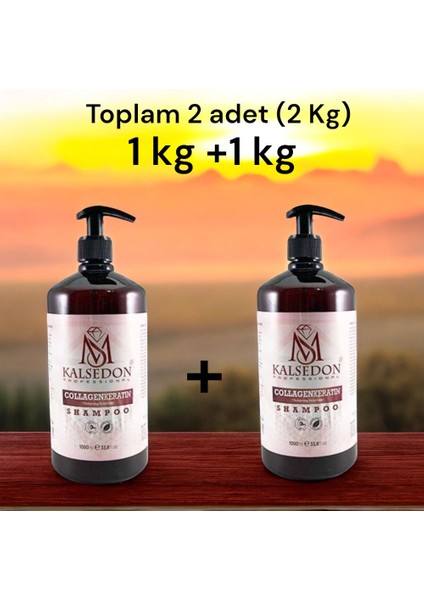 Kalsedon Hacim ve Dolgunluk Collagen+Keratin Şampuan 1000 ml (2 Adet)