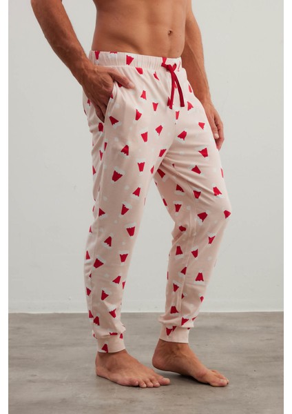 Erkek Pamuklu Cepli Uzun Pijama Altı