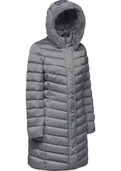 Kadın Gri Xhup, Bettanie Kapüşonlu Uzun Mont W4626HT3122F1787 indirimleri