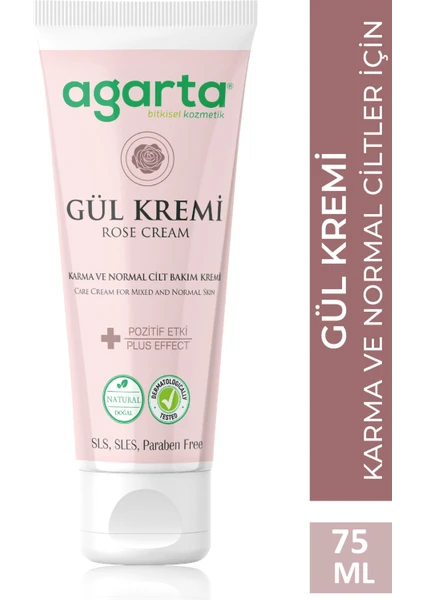 Doğal Gül El Ve Vücut Bakım Kremi 75 ml