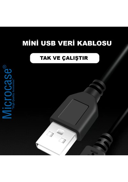 Mini USB Data Şarj Kablosu Kamera Mp3 Mp4 Ps3 Radyo Navigasyon Şarj Kablosu Piramit Uç 200CM AL4784