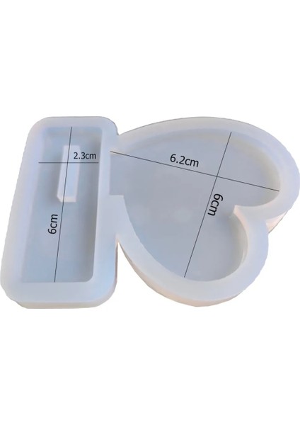 Epoksi Kalp Masa Süsü Resimlik Dekor Silikon Kalıbı fiyatları