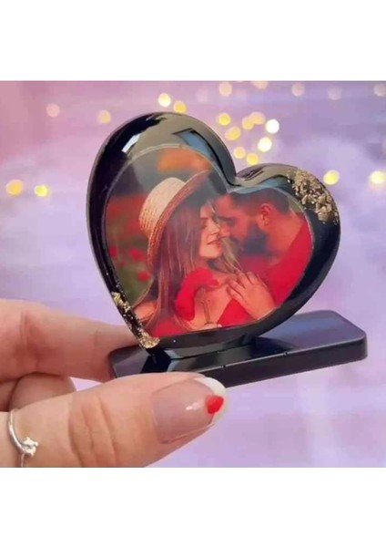 Epoksi Kalp Masa Süsü Resimlik Dekor Silikon Kalıbı indirimleri