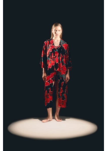 Kadın Vegan Dokuma Kimono modelleri