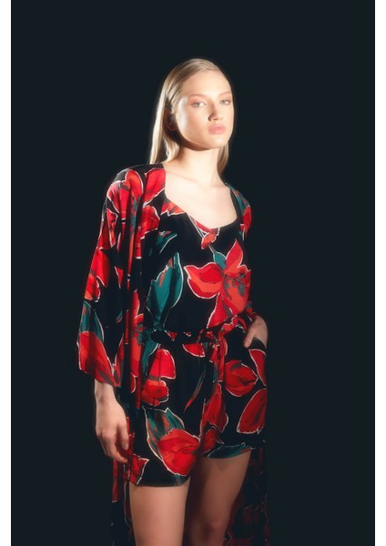 Kadın Vegan Dokuma Kimono indirimleri