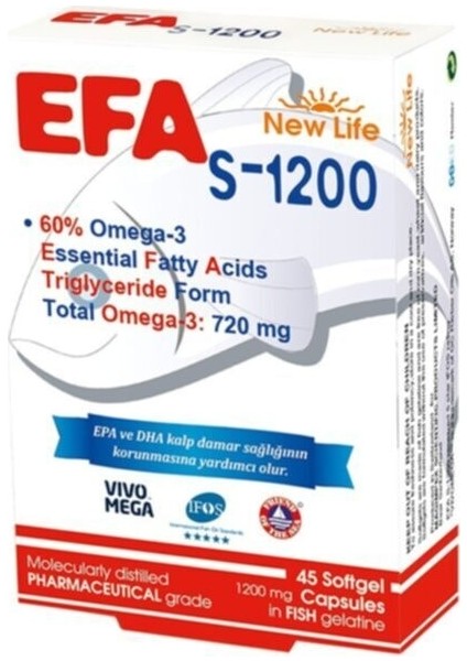 New Life Efa S-1200 Mg 45 Kapsül