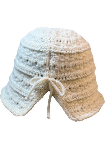 Yüzü Göstermek Için Arka Yarık, Küçük Içi Boş Örme Balıkçı Şapkası (Yurt Dışından)