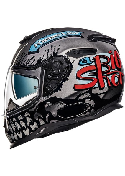 SX.100 Big Shot Gri Kapalı Kask