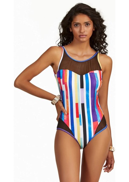 00-0387-8085 Tül Yuvarlak Yaka Mayo 23Y