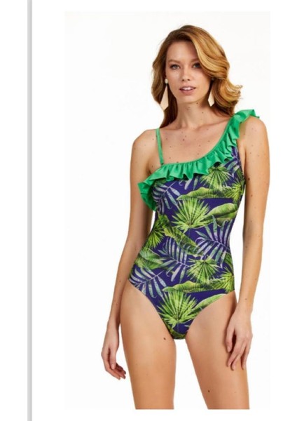 00-0383-8014 Fırfırlı Tek Omuz Mayo 23Y