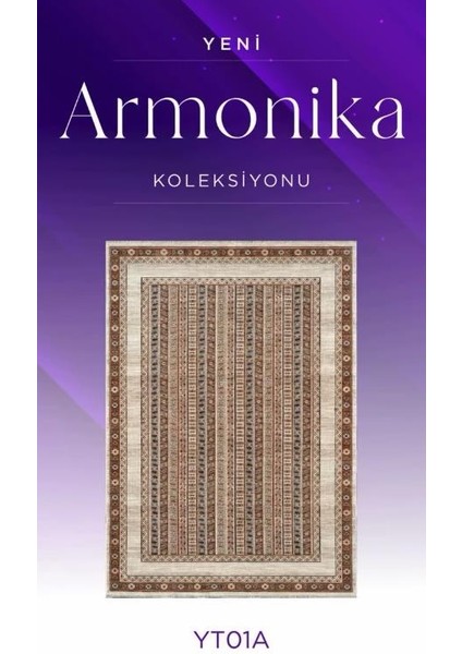 Armonika YT01A Bakır Multi Antialerjik Yumuşak Dokulu Modern Etnik Halı fiyatları