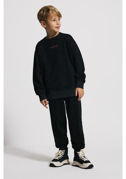 (Kids Boy) Oversize Fit Eskitme Efektli Sweatshirt fırsatları