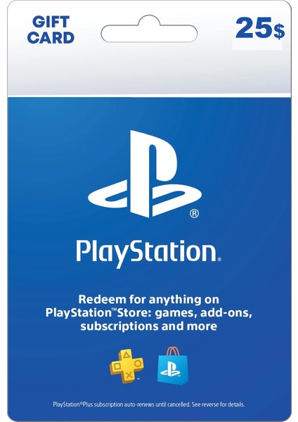Playstation Network Usa 25 USD Gift Card Psn Dolar Hediye Kartı - United States