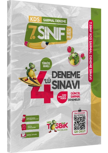 2025 7.Sınıf KDS (Konu Değerlendirme Sınavı) Sarmal Deneme Seti 4lü Türkiye Geneli Dijital Çözümlü