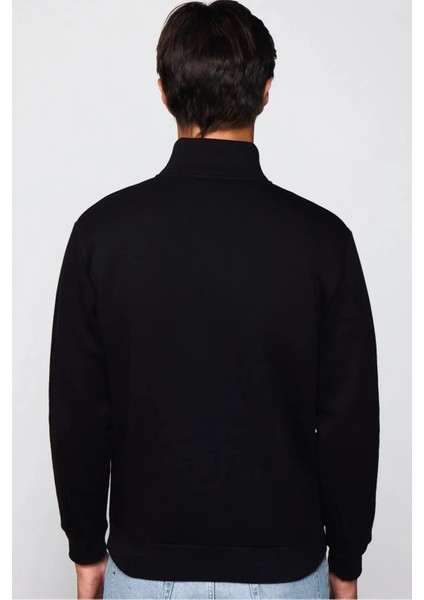Erkek Sweatshirt Yarım Fermuarlı % 100 Pamuk Tiftiklenme Yapmaz. modelleri