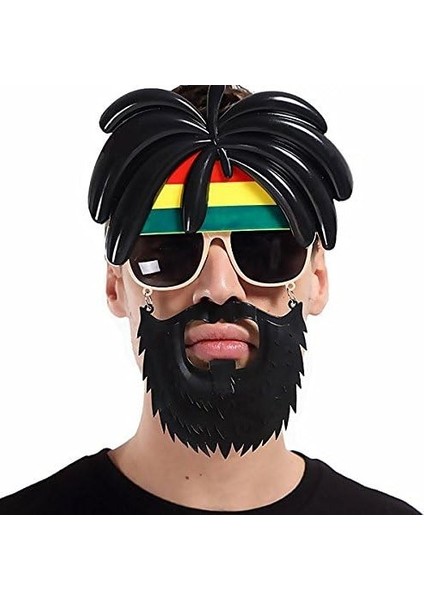 Rasta Peruklu Bob Marley Parti Gözlüğü