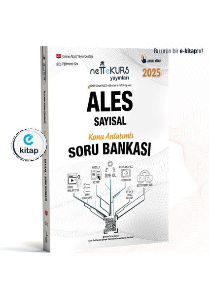 Nettekurs Yayınları ALES Sayısal Konu Anlatımlı Akıllı Soru Bankası E-Kitap