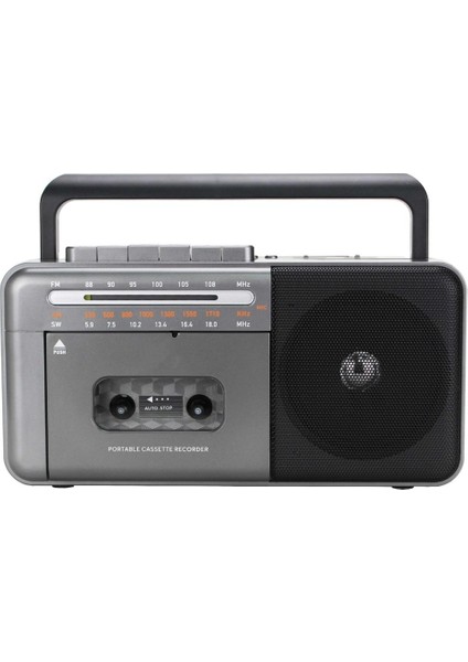 PX-680BT Fm Radyo-Usb-Mp3 Player Bluetoothlu Kaset Çalar Gri