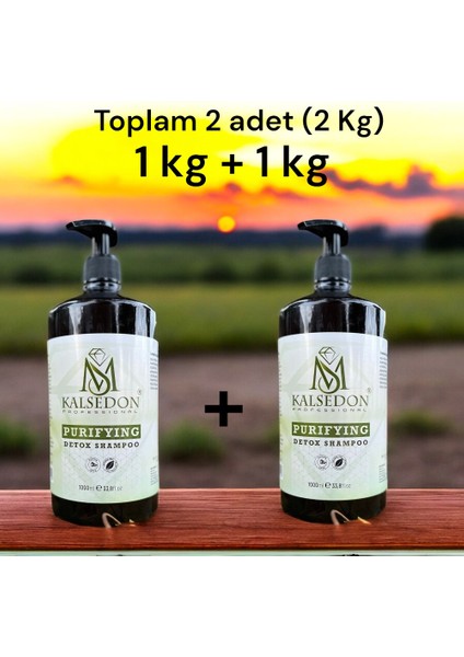 Kalsedon Purifying Arındıcı Detox Şampuan 1000ML ( 2 Adet)