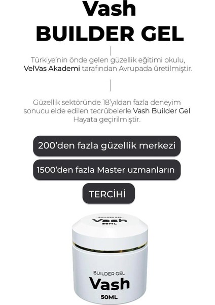Protez Tırnak Jeli Milky White 50 ml Uv/led Protez Tırnak Jeli - Builder Gel The Vash fiyatları