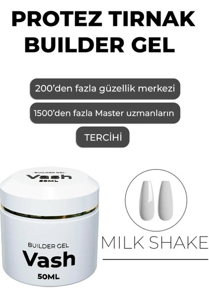 Protez Tırnak Jeli Milky White 50 ml Uv/led Protez Tırnak Jeli - Builder Gel The Vash modelleri