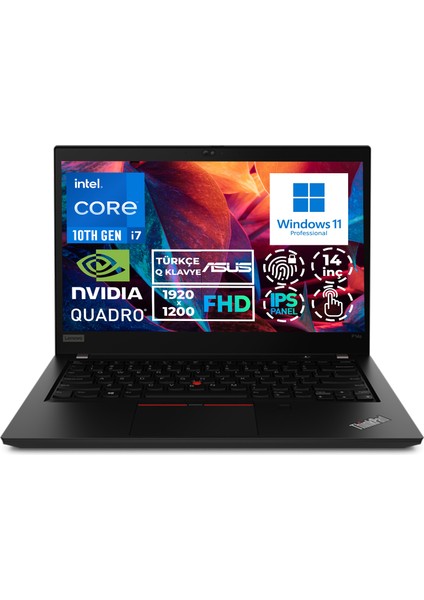 Thinkpad P14S G1 I7-10610U 32GB 512GB SSD 2 GB P520 14" Fhd W11P Dokunmatik 20S40040TX 007