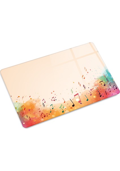 Cam Kesme Tahtası - Cam Kesme Tablası | Renkli Notalar | 20CM x 30CM modelleri