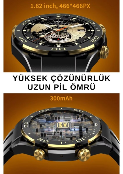S30 Pro Max Amoled Ekranlı Ultimate Edition Metal + Silikon Kordonlu Akıllı Saat