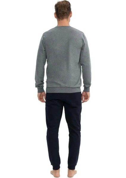 Uzun Kol Erkek Pijama Takım 18818 modelleri