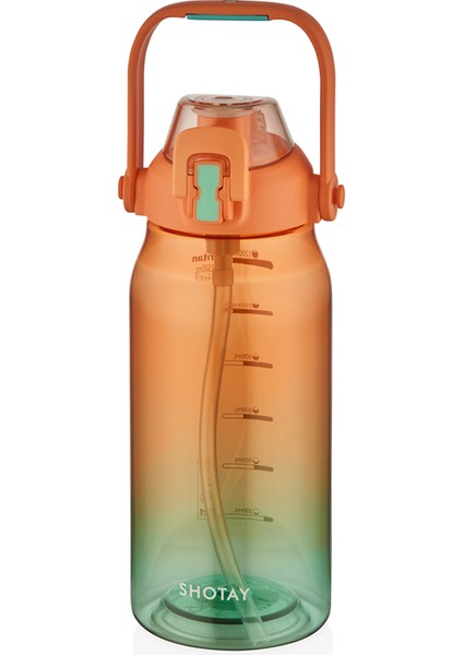 Shotay Matara Trıtan Pipetli 1500 ml 4 Karışık Renk-Desen ST-6299 - 1 Adet