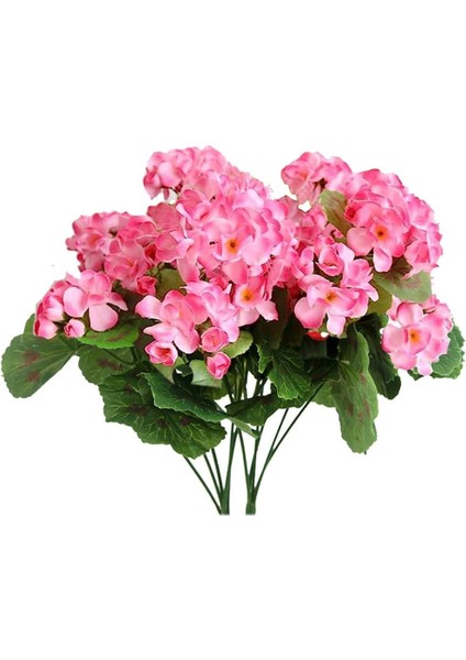 Yapay Çiçek Sardunya Demeti 40*25 cm Pembe Balkon Çiçeği