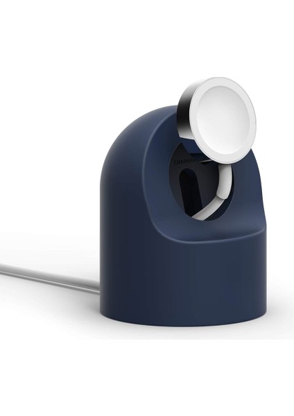 Apple Watch 7 8 9 10 Ile Uyumlu Silikon Akıllı Saat Şarj Standı ve Typ-C Şarj Kablosu