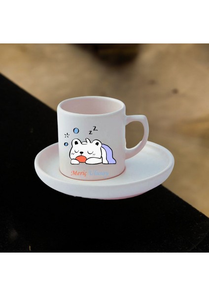 Kişiye Özel Panda Tasarımlı Türk Kahve Fincanı ve Altı fiyatları