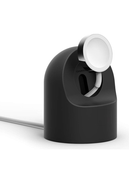 Apple Watch 7 8 9 10 Ile Uyumlu Silikon Akıllı Saat Şarj Standı ve Typ-C Şarj Kablosu