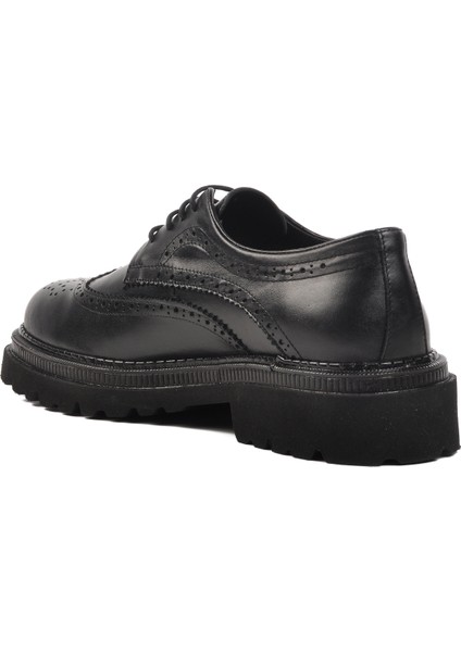 Premium 260 Siyah Hakiki Deri Erkek Klasik Ayakkabı fırsatları