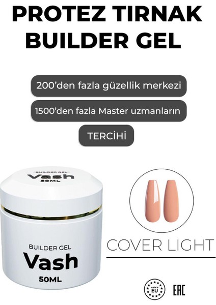 Protez Tırnak Jeli Coverlight 50 ml Uv/led Protez Tırnak Jel - Builder Gel The Vash fırsatları